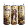 Tumbler de 20 oz termico tipo vaso recto, con diseño personalizado. Religion Yoruba